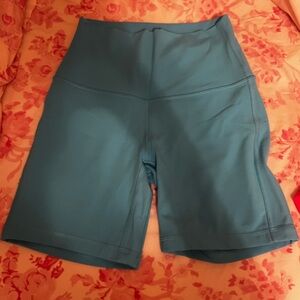 Lululemon Athletica Blue Bike Shorts High-Waisted